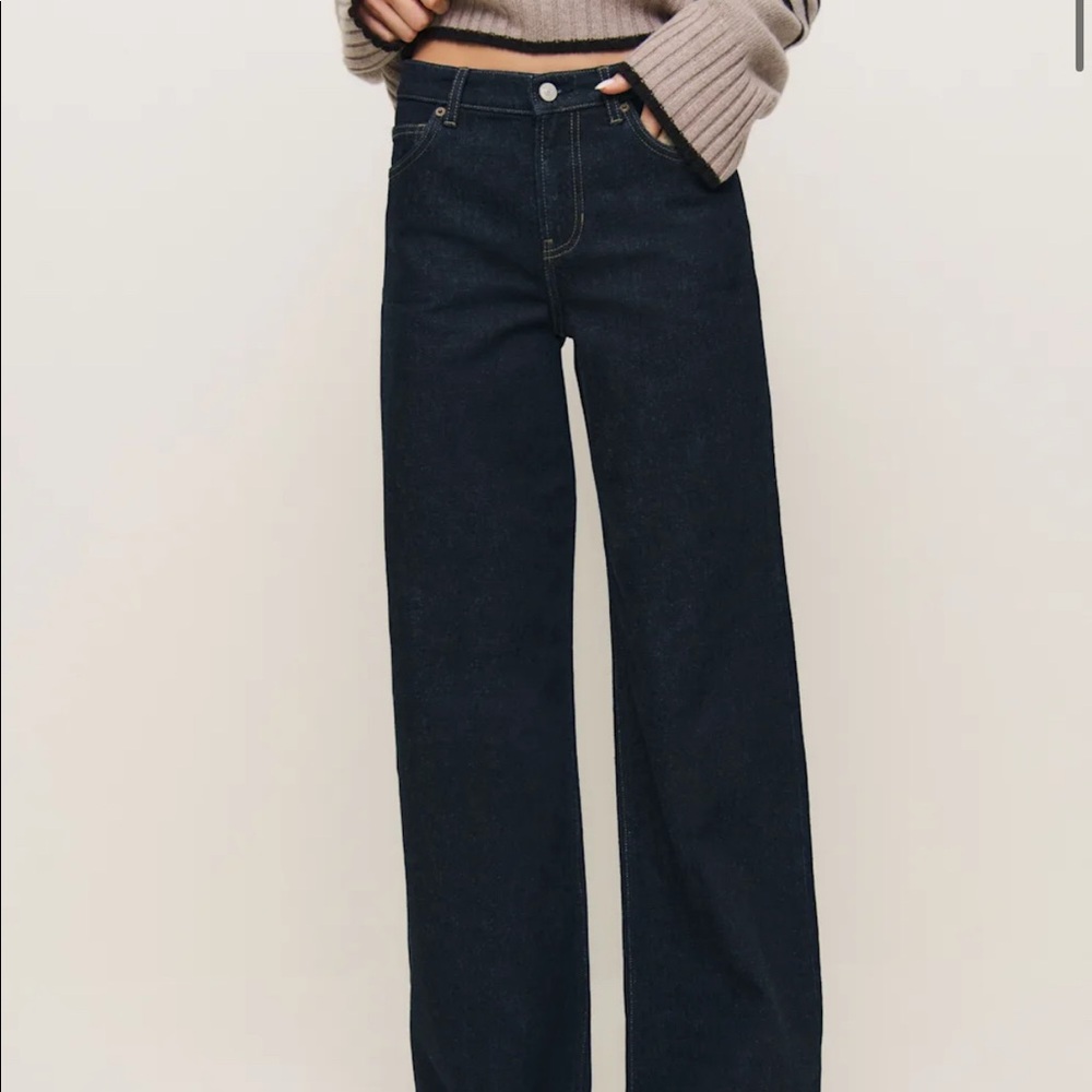 Reformation Cary Low Rise Slouchy Wide Leg Jeans
